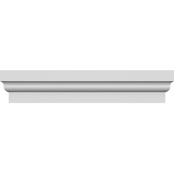 Ekena Millwork 134" Bottom Width x 136 1/2" Top Width x 5 1/2"H x 1 3/4"P Stockton Crosshead CRH06X134ST - main